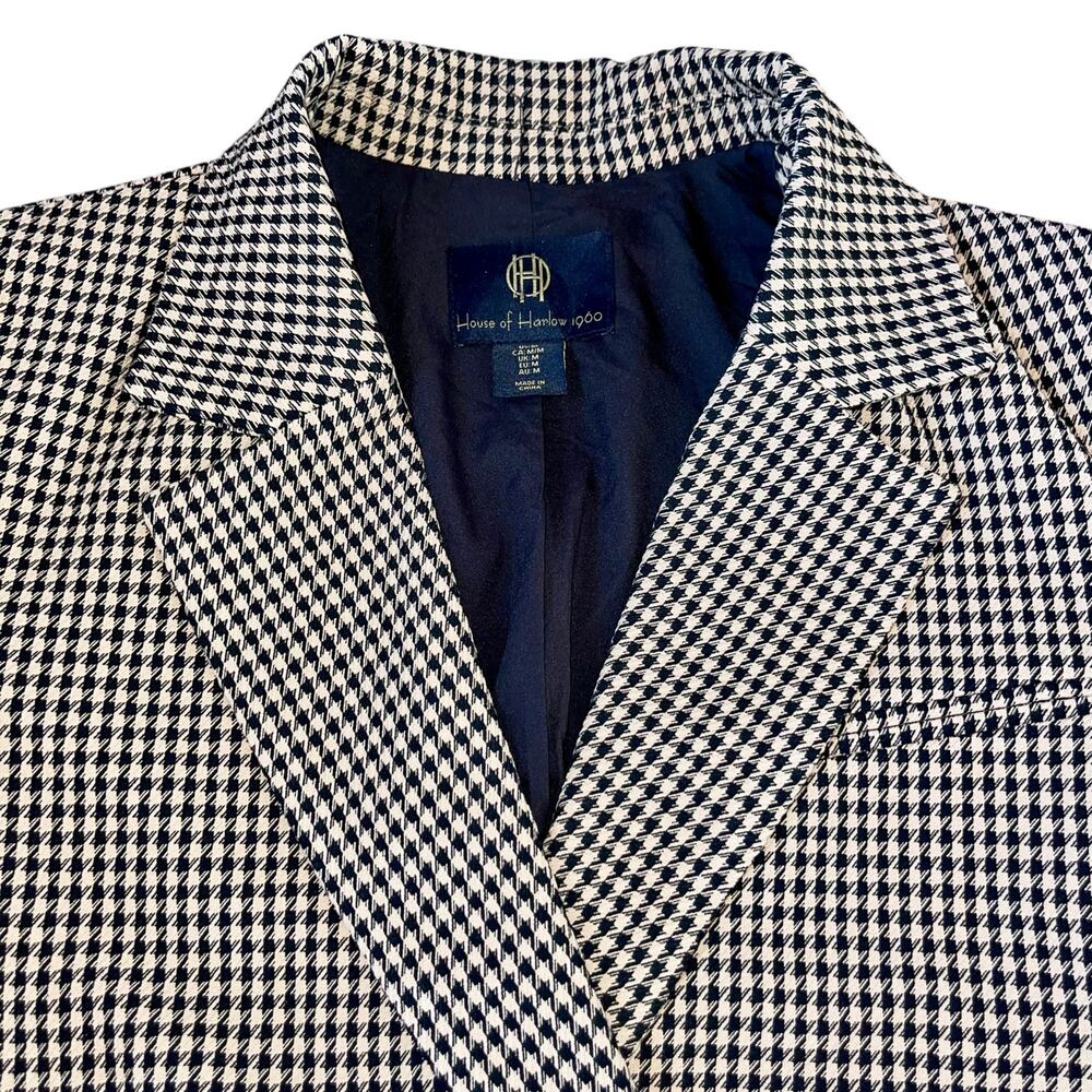 House of Harlow 1960 Blazer Houndstooth Cropped - Picture 4 of 10